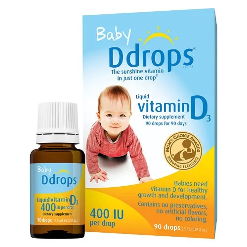 Baby Ddrops Vitamin D3, 400UI, Mỹ